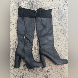 French Connection Elegant Black Knee-High Women's Boots